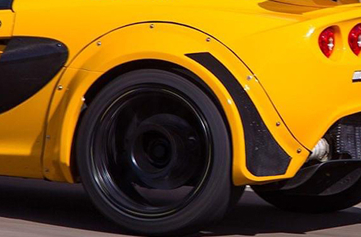 Lotus Elise S2 GRP Rear Wheel Arch Kit (External Flange) - 40/55mm - R01SB0305