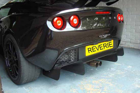Lotus Exige S2 220S Carbon Rear Diffuser - 3 Element, 7 Fixing Holes, 220S Exhaust Hole - R01SB0320