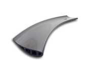 Universal Motorsport Carbon Rear Wing Kit (Curved) - 225mm Chord, Adjustable End Mounted, No drop mounting tabs