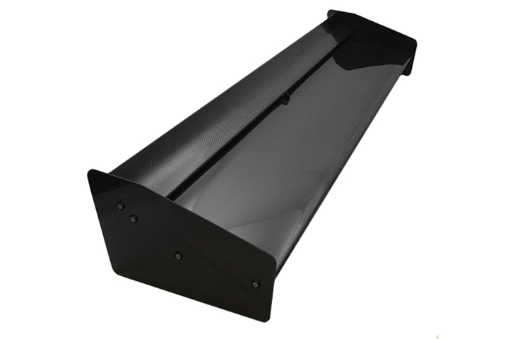 Universal Dual-Element Carbon Rear Wing Kit (Straight) - 310LD/110mm Chord x W2100mm, Adjustable - R01SB0443