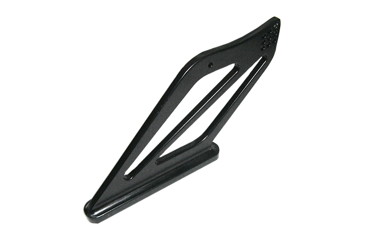 Universal fit Swept CNC Alloy Wing Mounts - Black Satin Powder Coated (not handed) Sold Each - R01SB0508