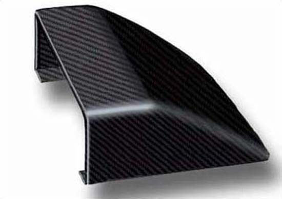 Carbon Fibre Bonnet/Roof Scoop - 150 x 140 x 49mm, Internal Flange - R01SE0067