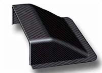 Carbon Fibre Bonnet/Roof Scoop - 150 x 140 x 49mm, External Flange