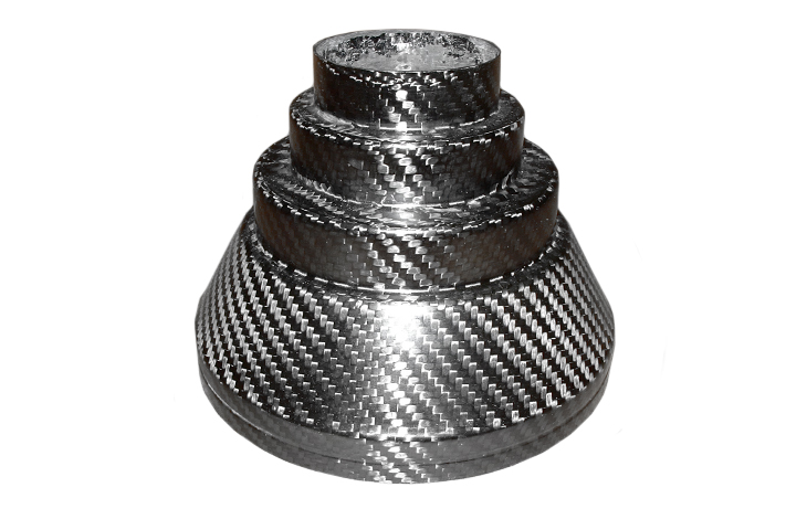 Stepped Air Box Adaptor - 152mm to 58/75/100mm, Carbon Fibre, Tapered - R01SE0136