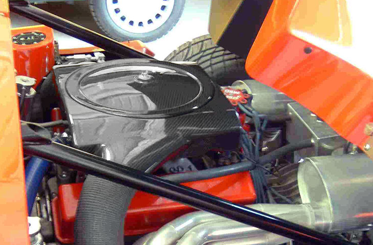 Ultima GTR/Can-Am Carbon Fibre Air Box Kit - Holley Carburettor Fitment, 2 x 100mm side inlets - R01SE0197