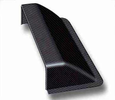 Carbon Fibre Bonnet/Roof Scoop - 425 x 140 x 49mm, External Flange - R01SE0365