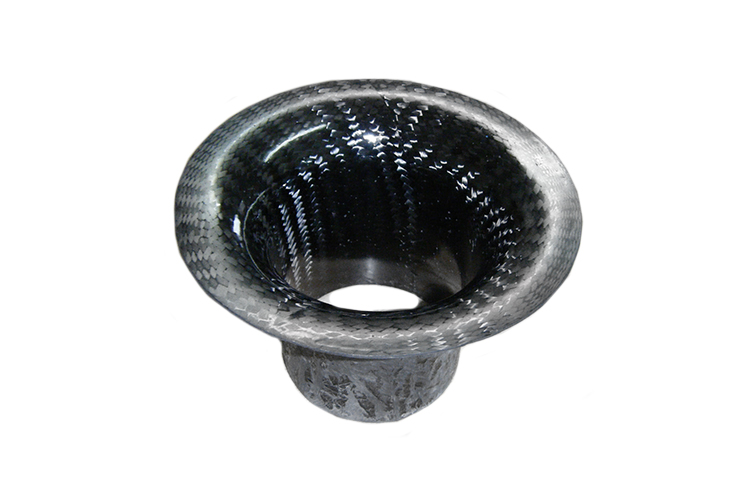 High-Flow Carbon Fibre Air Intake Trumpet Funnel/Brake Duct - 58mm Outlet - R01SE0386