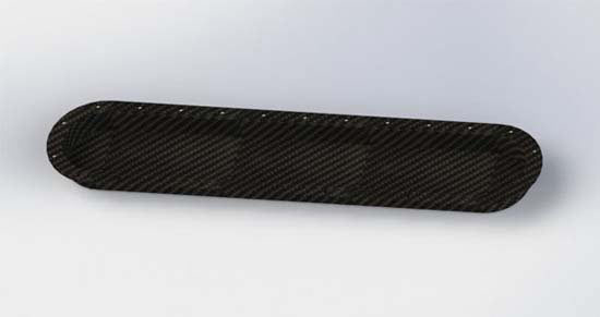 Reverie Fontana 6 Cylinder 30mm Carbon Intake Plenum Backplate (Deep) - R01SE0573