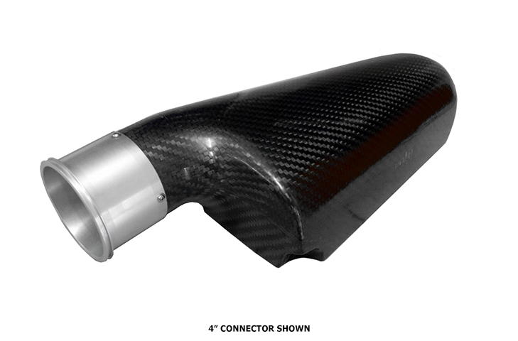 Reverie Fontana Macau 122 Carbon Intake Plenum - RH 100mm Tapered Inlet, 3.5