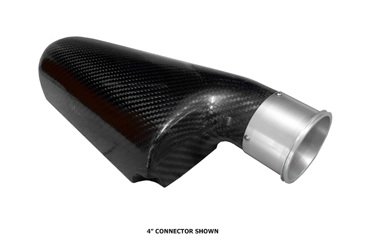 Reverie Fontana Macau 122 Carbon Intake Plenum - LH 100mm Tapered Inlet, 4