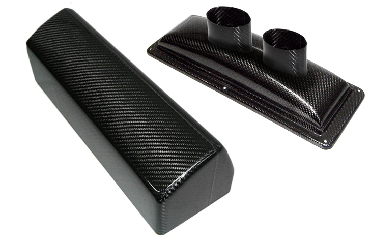 ReVerie Interlagos 425YZ Carbon Air Box Kit - Twin 75mm Oval Centre Intake Filter Cowl Kit - R01SE0733