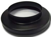 Air Intake Filter Stepped Adaptor/Reducer - 152mm to 100mm Black Anodised Alloy