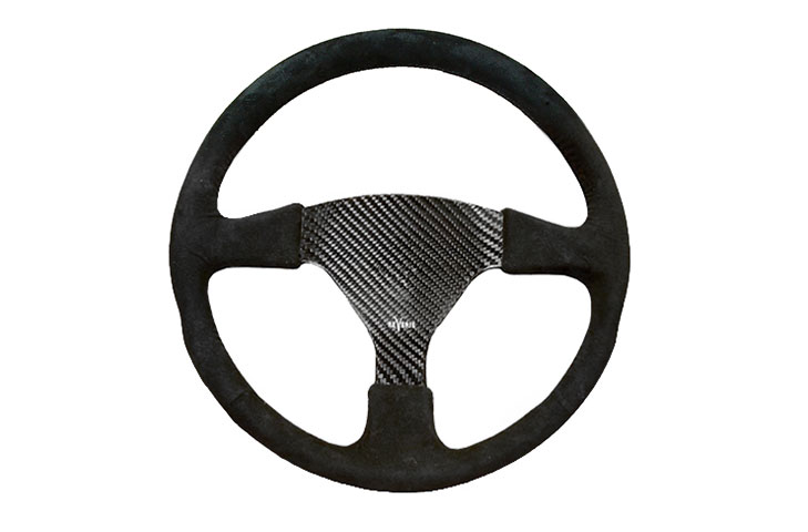 Rally 350 Carbon Steering Wheel - Undrilled, Alcantara Trimmed - R01SH0042