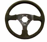 Rally 330 Carbon Steering Wheel - NARDI/Personal/RAID (74mm PCD), Alcantara Trimmed