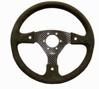Rally 330 Carbon Steering Wheel - NARDI/Personal/RAID (74mm PCD), Alcantara Trimmed, 3 Button