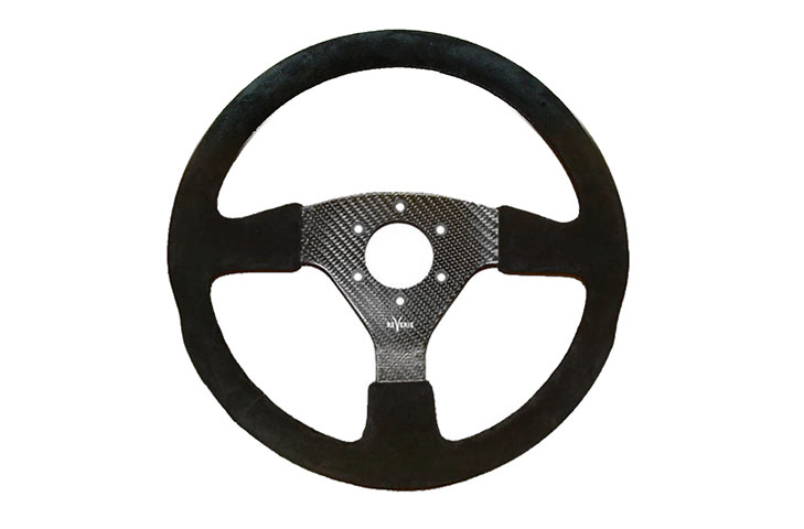 Rally 350 Carbon Steering Wheel - MOMO/Sparco/OMP (70mm PCD), Alcantara Trimmed - R01SH0077