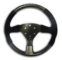 Rally 330 Carbon Steering Wheel - MOMO/Sparco/OMP (70mm PCD), Alcantara Trimmed, MoTec SLM