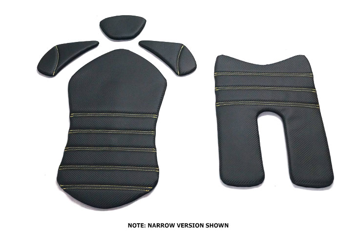 ReVerie Seat Cushion Kit (CM) - Carbon Vinyl (Nylon Rear) Black - R01SI6225