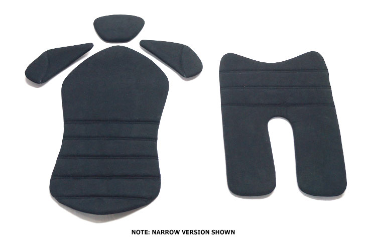 ReVerie Seat Cushion Kit (Wide) - Technosuede (Brushed Nylon Rear) Black - R01SI6232