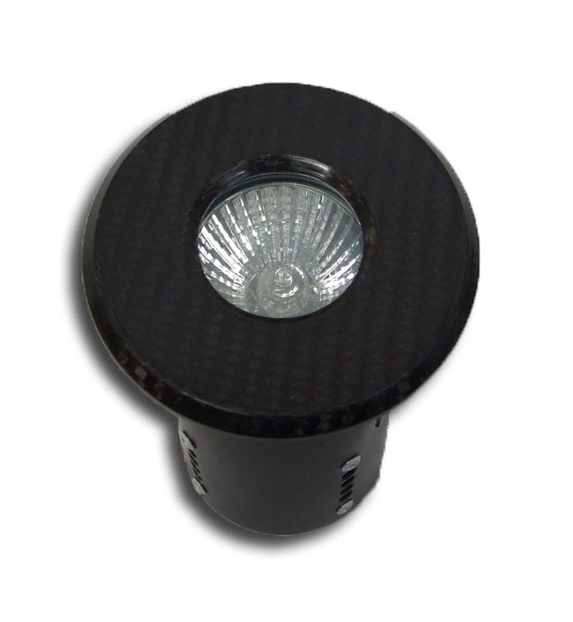 Bezel Shower Light (Carbon Fibre) 240v GU10 50W - Fire Rated