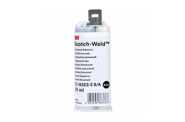 3M Scotch-Weld Structural Epoxy Adhesive 9323-2 B/A Black - 50ml