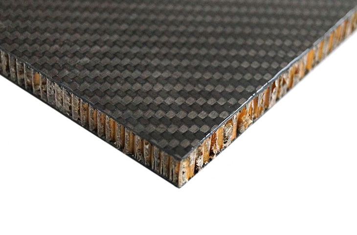 Carbon Fibre Nomex Sheet/Panel 6mm 1220mm x 400mm - Double Gloss - R01SU0051