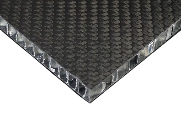 Carbon Fibre Aluminium Honeycomb Sheet/Panel 7.3mm 2000mm x 1000mm - Double Sided Gloss - R01SU0172